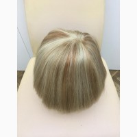 Женский парик из натуральных волос ручной работы