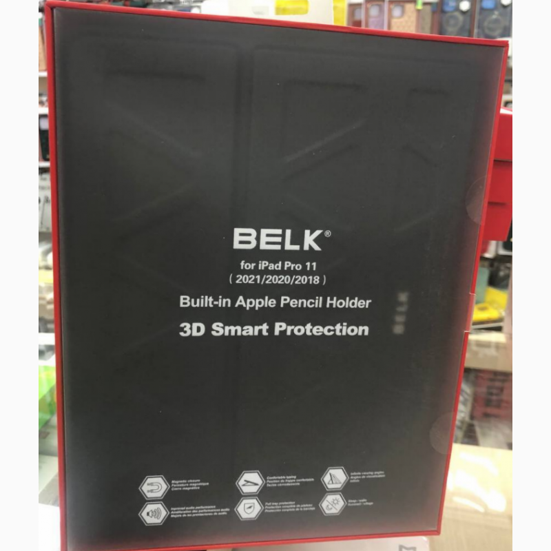 Фото 8. Чехол противоударный BELK 3D Smart Protection Case Red для IPad 6 Air Противоударный