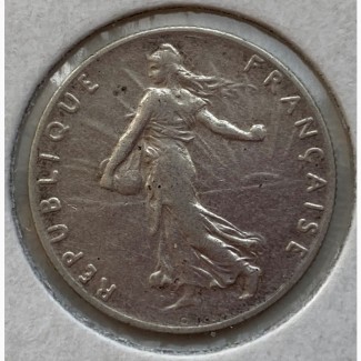 Франция 50 сантим 1898 год серебро