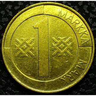 Финляндия 1 марка 1994 год СОСТОЯНИЕ