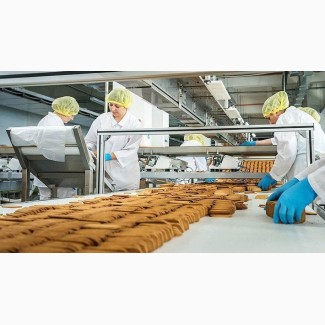Работа на производстве-упаковка печенья