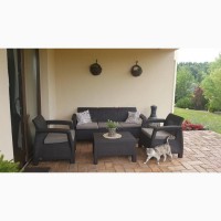 Комплект садовой мебели Corfu Triple Set Нидерланды Allibert, Keter для дома, кафе