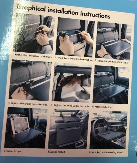 Фото 7. Автомобільна Підставка для планшета і ноутбука в автомобіль 340-195-300 см Hoco DH03