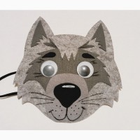 Карнавальная маска-наголовник волк