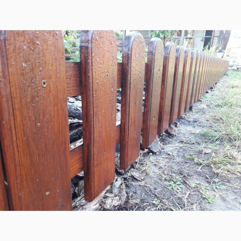 Фото 14. Забор деревяний Штахетник