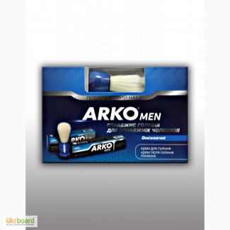 Arko men (крем для бритья 65 г, крем после бритья 50 г, помазок) Cool Оптом