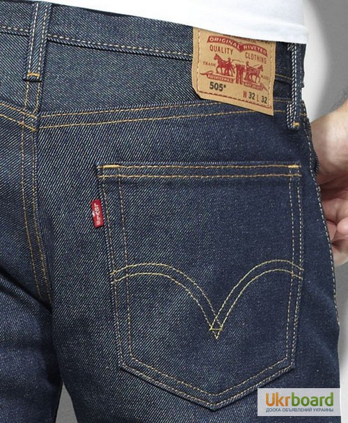 Фото 4. Джинсы Levis 505 Regular Fit Jeans - Rigid Indigo (США)