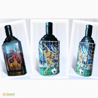 Футбольные сувениры в Украине, подарочное оформление бутылки Футбольному фанату