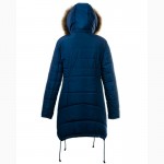 Зимняя теплая удлиненная куртка, мех-енот для девочек-подростков, размеры 40-46