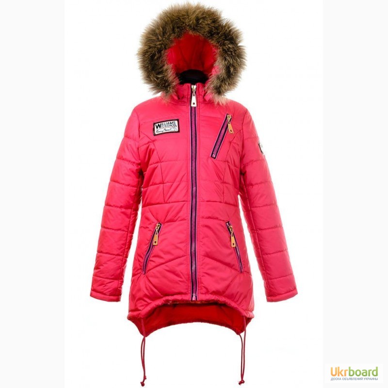 Фото 5. Зимняя теплая удлиненная куртка, мех-енот для девочек-подростков, размеры 40-46