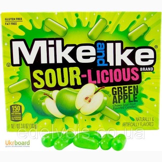 Конфеты Mike and Ike Sourlicious – Зеленое яблоко