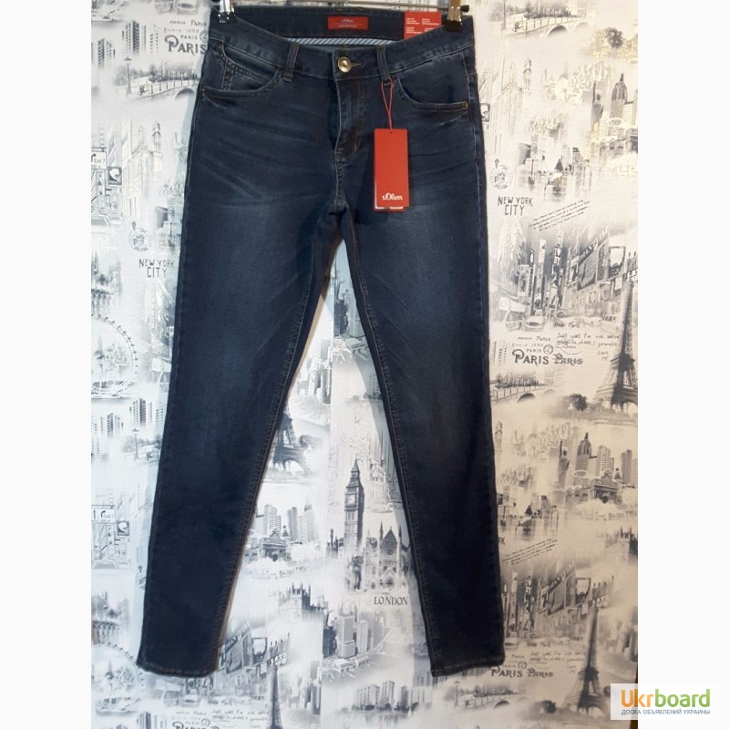 Ултрамодные джинсы для активной девушки Германия, S.Oliver UK 10 Super Skinny