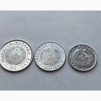 Узбекистан набор 3 монеты 50, 100, 200 сом 2018 год ОТЛИЧНЫЕ
