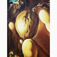 Картина 62* 94 холст масло Сальвадор Дали деревянная рама Живопись Художник Ручная работа