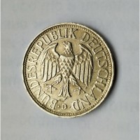 Монеты.Страна Германия, DEUTSCHLAND, 1 DEUTSCHE MARK 1950 G и 1950 D