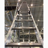 Лестница трехсекционная алюминиевая раздвижная разных размеров