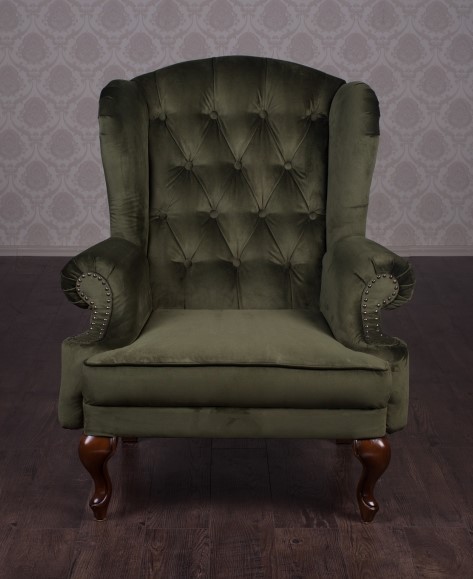 Фото 3. Кожаное классическое кресло Терри для кабинета, офиса, библиотеки