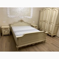 Белый спальный гарнитур Моника Барокко стиль