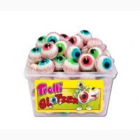 Конфеты trolli глаза Trolli Glotzer 60s 1128 g очного яблука Желейні цукерки Trolli Німечч