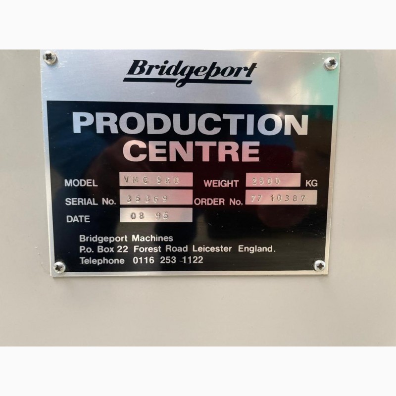 Фото 2. 3-х осевой обрабатывающий центр BRIDGEPORT - VMC 560