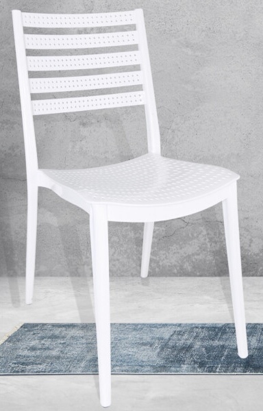 Фото 2. Пластикові стільці стілець Зара білий чорний