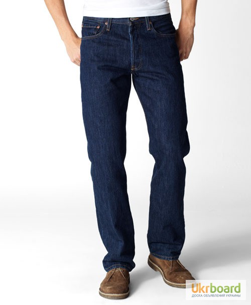 Джинсы Levis 501 Original Fit Jeans - Rinsed (США)