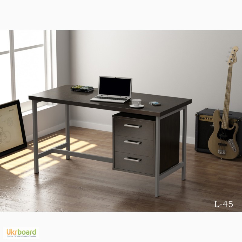 Фото 2. Продам офисный стол на металлических ножках серии Loft design L45