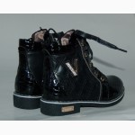 Демисезонные ботинки для девочек GFB арт.ST338 черный V с 27-30р