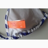 Купальный лиф, бело- синяя полоска basic one, размер м, сша