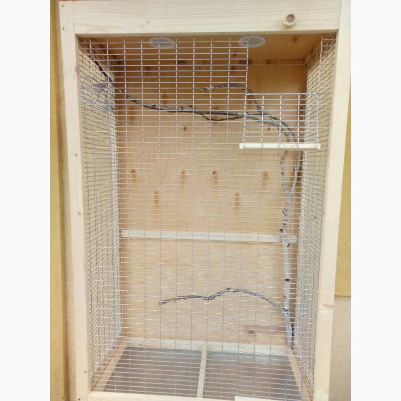 Фото 3. Клетка вольер для мелкой домашней птички попугая, кенора и других на подставке