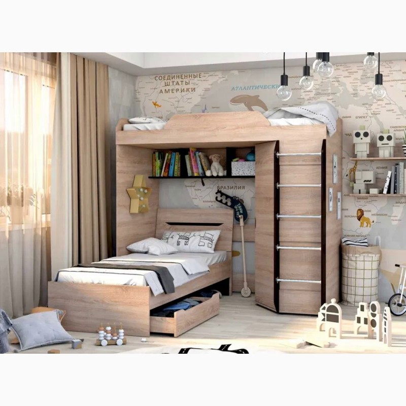 Фото 7. Комплект меблів для дитячої, підліткової кімнати Аякс посекційно