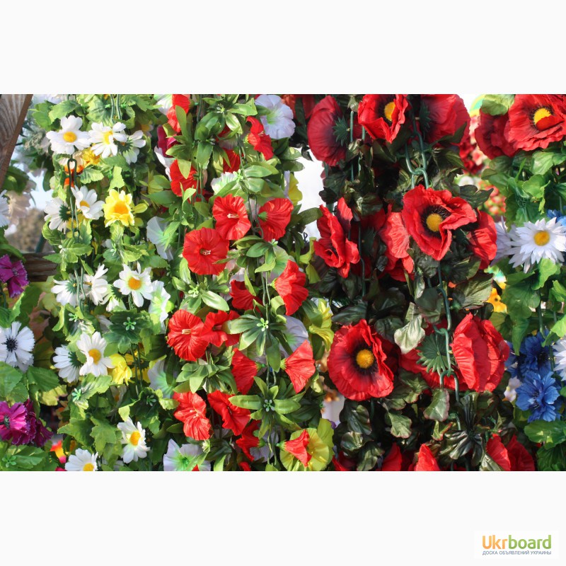 Фото 4. Искусственные цветы для ободков, обручей для оформления, украинские мотивы