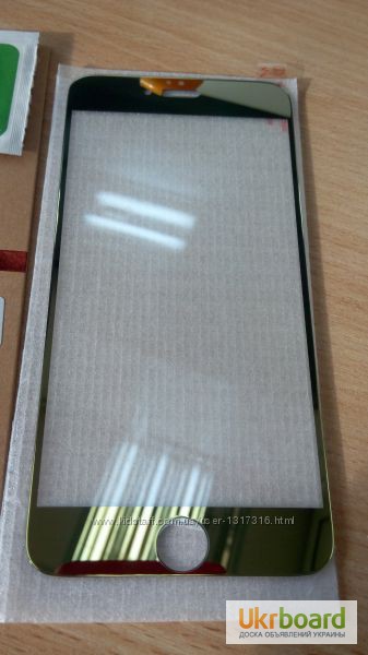 Фото 3. Зеркальное защитное стекло пленка iPhone 6+ plus золото серебро Подбор Доставка