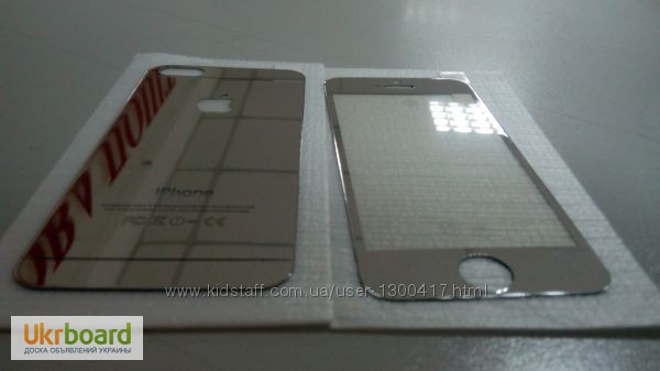 Фото 4. Зеркальное защитное стекло пленка iPhone 6+ plus золото серебро Подбор Доставка