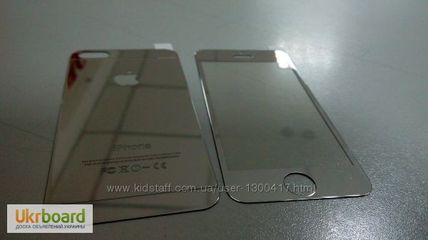 Фото 5. Зеркальное защитное стекло пленка iPhone 6+ plus золото серебро Подбор Доставка
