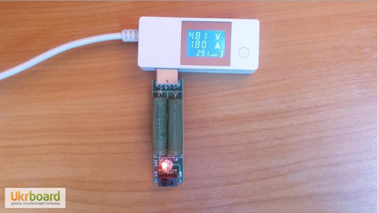 Фото 11. USB нагрузка переключаемая 1А / 2А для тестера по Киеву и Украине видео