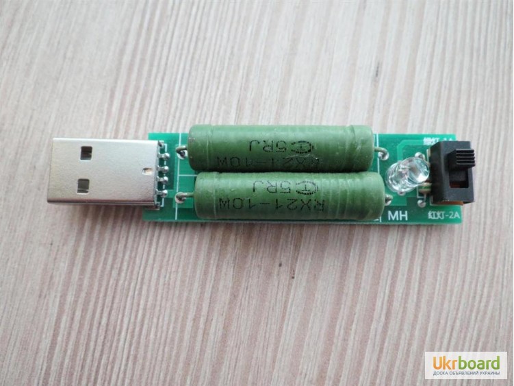 Фото 12. USB нагрузка переключаемая 1А / 2А для тестера по Киеву и Украине видео