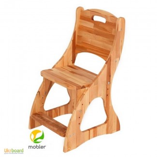 Детский растущий стул деревянный Моблер