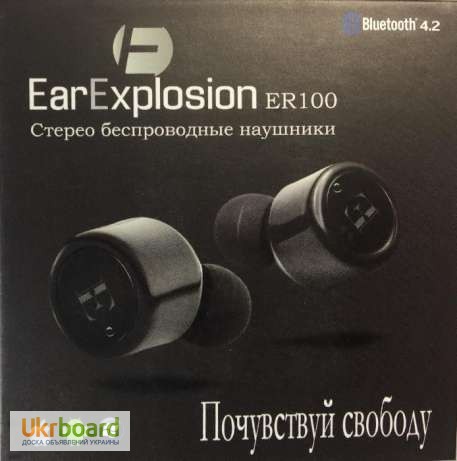 Фото 8. Беспроводные Bluetooth наушники EarExplosion ER100