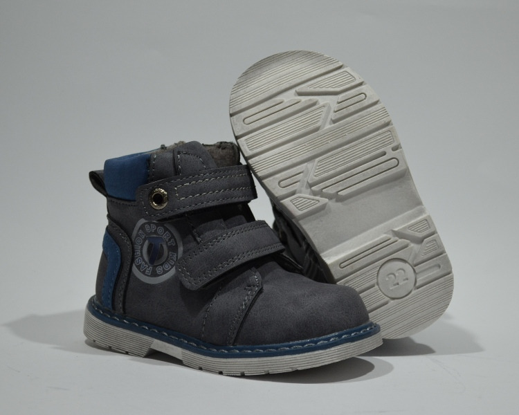 Фото 4. Демисезонные ботинки для мальчиков JONG GOLF арт.A559-2 grey с 22-27 р
