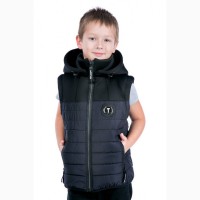 Новинка 2018 Весенняя куртка-жилетка для мальчика Босс разные цвета с 116-156 р