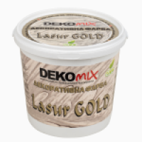 Декоративная краска DEКOMIX Lasur Gold с золотым отблеском