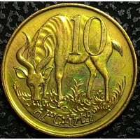 Эфиопия 10 центов 1977 год