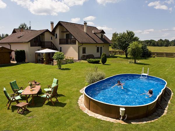Фото 2. Каркасный бассейн. Сборный наземный бассейн Mountfield Azuro.Чехия