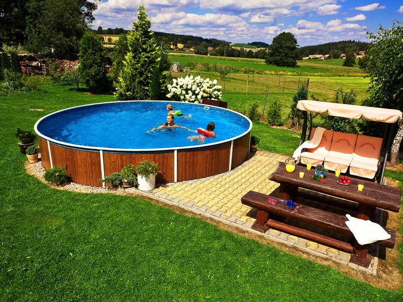 Фото 6. Каркасный бассейн. Сборный наземный бассейн Mountfield Azuro.Чехия