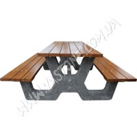 Стол садовый бетонный, дачный, столик декоративный для беседки