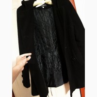 Чёрное-кашемировое пальто