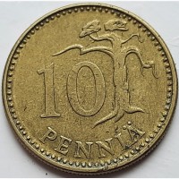 Финляндия 10 пенни 1978 год 628