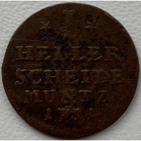 Гессен-Кассель, 1 геллер 1751 год НЕ ЧАСТАЯ!!!!!! 657
