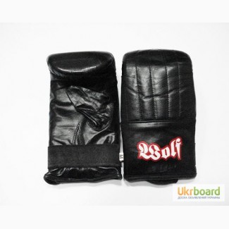 Кожаные боксерские перчатки битки (для работы по мешкам)